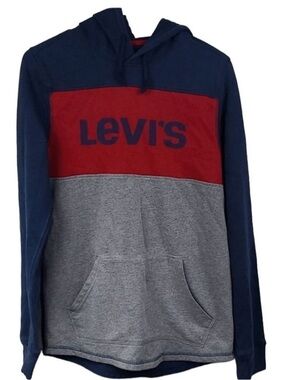 Levi's Men's Long Sleeved Color Block Pull Over Hoodie Size XL / Extra Large